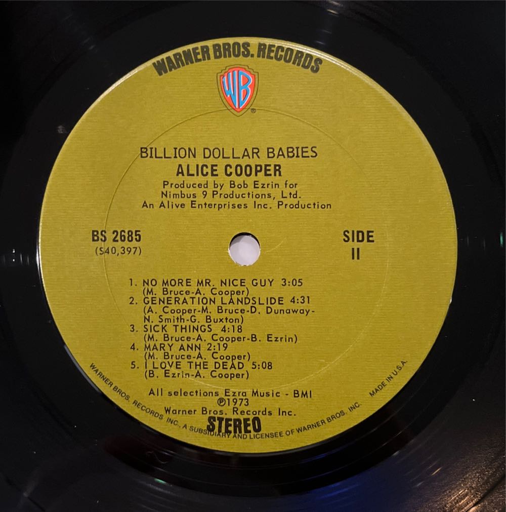 Billion Dollar Babies - Cooper, Alice (12” - 4051) music collectible - Main Image 4
