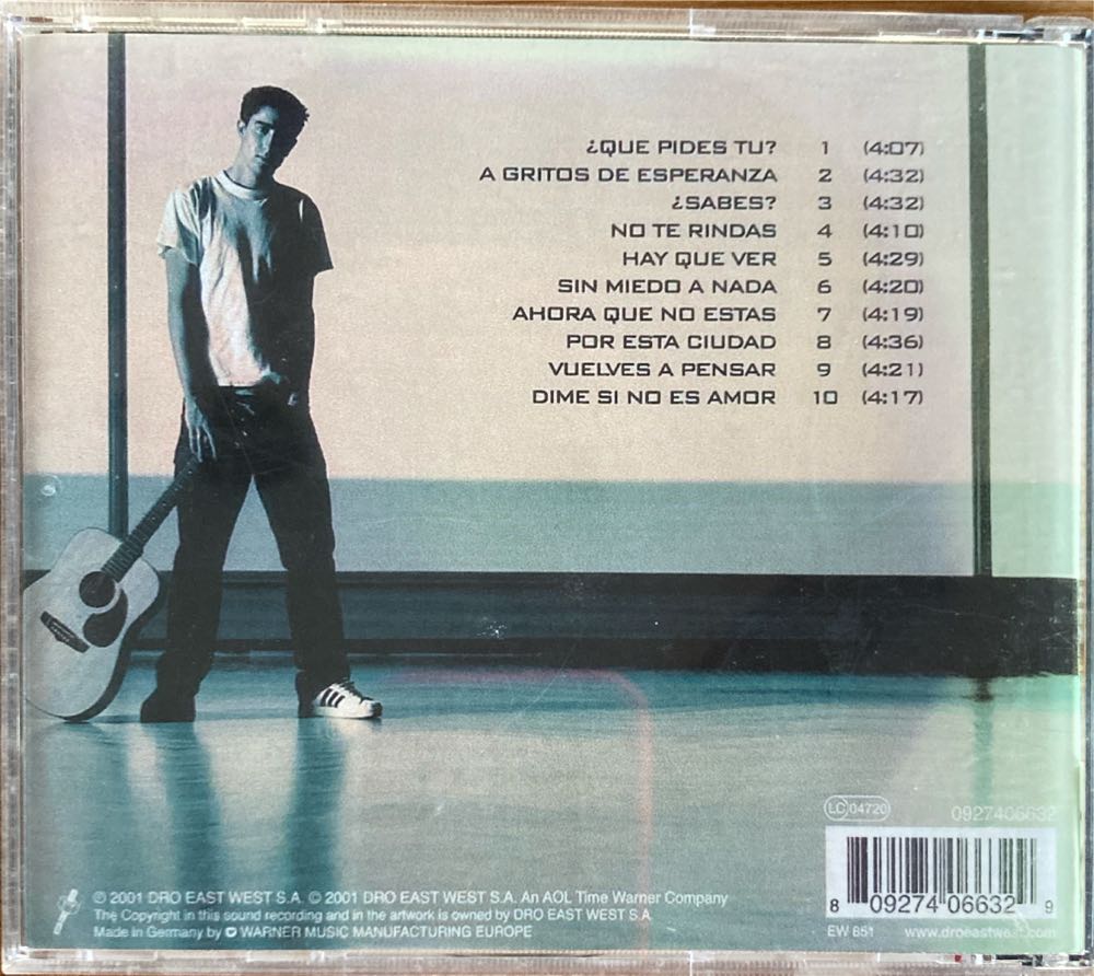 Que Pides Tu - Alex Ubago music collectible [Barcode 809274066329] - Main Image 2