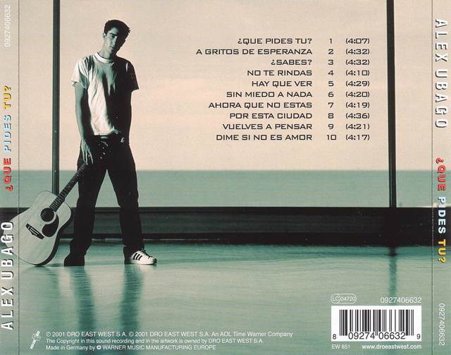 Que Pides Tu - Alex Ubago music collectible - Main Image 2