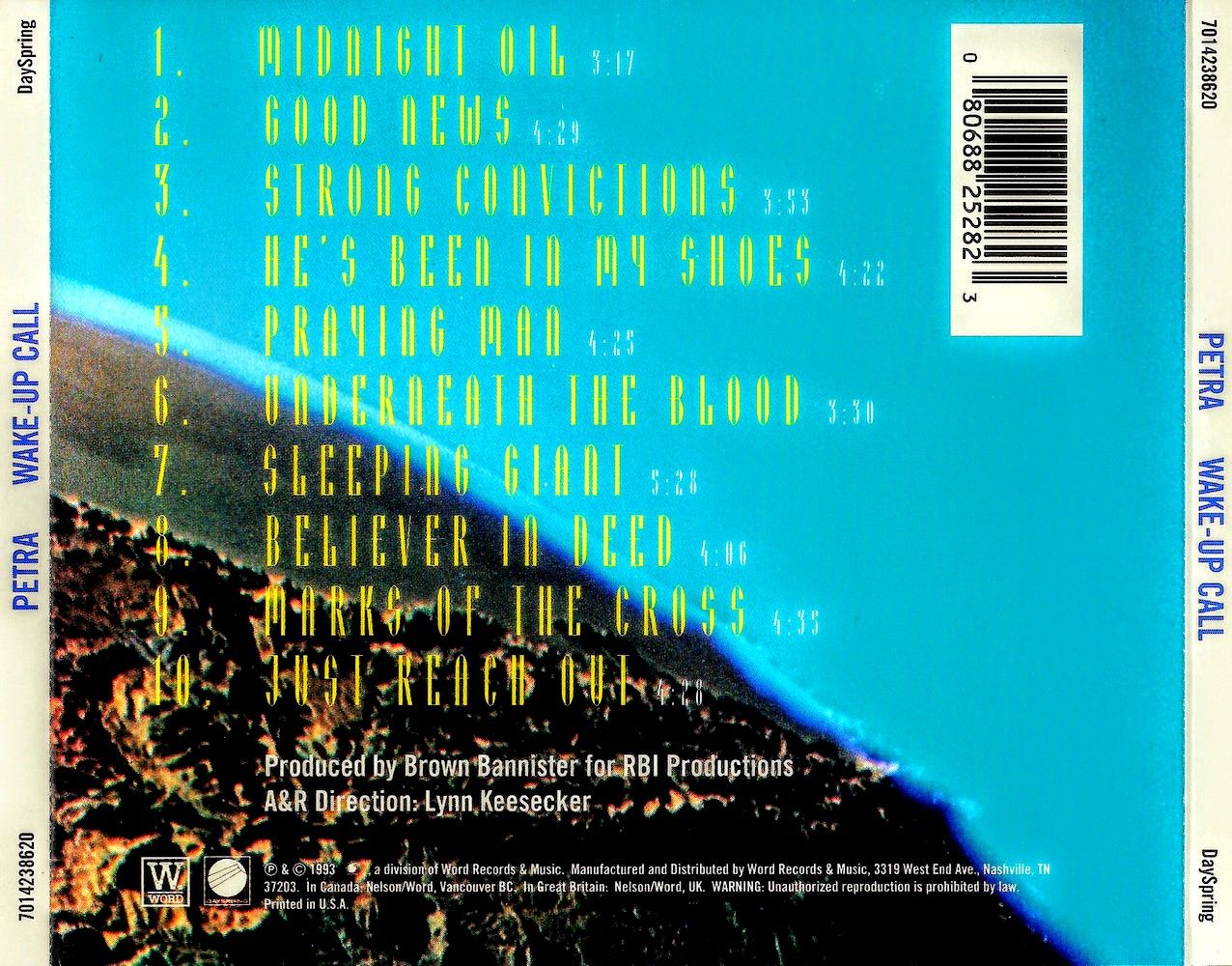 Wake-Up Call - Petra (CD-R) music collectible [Barcode 074645760629] - Main Image 2