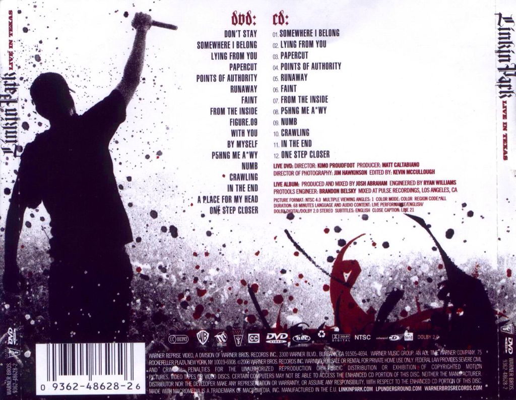 Live In Texas - Linkin Park (CD - 40) music collectible [Barcode 093624856320] - Main Image 2
