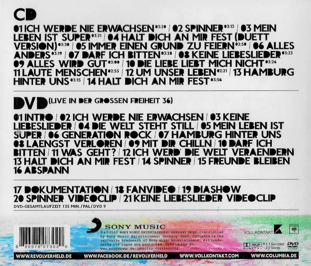 In Farbe - Revolverheld (CD/DVD - 46) music collectible [Barcode 886978073020] - Main Image 2