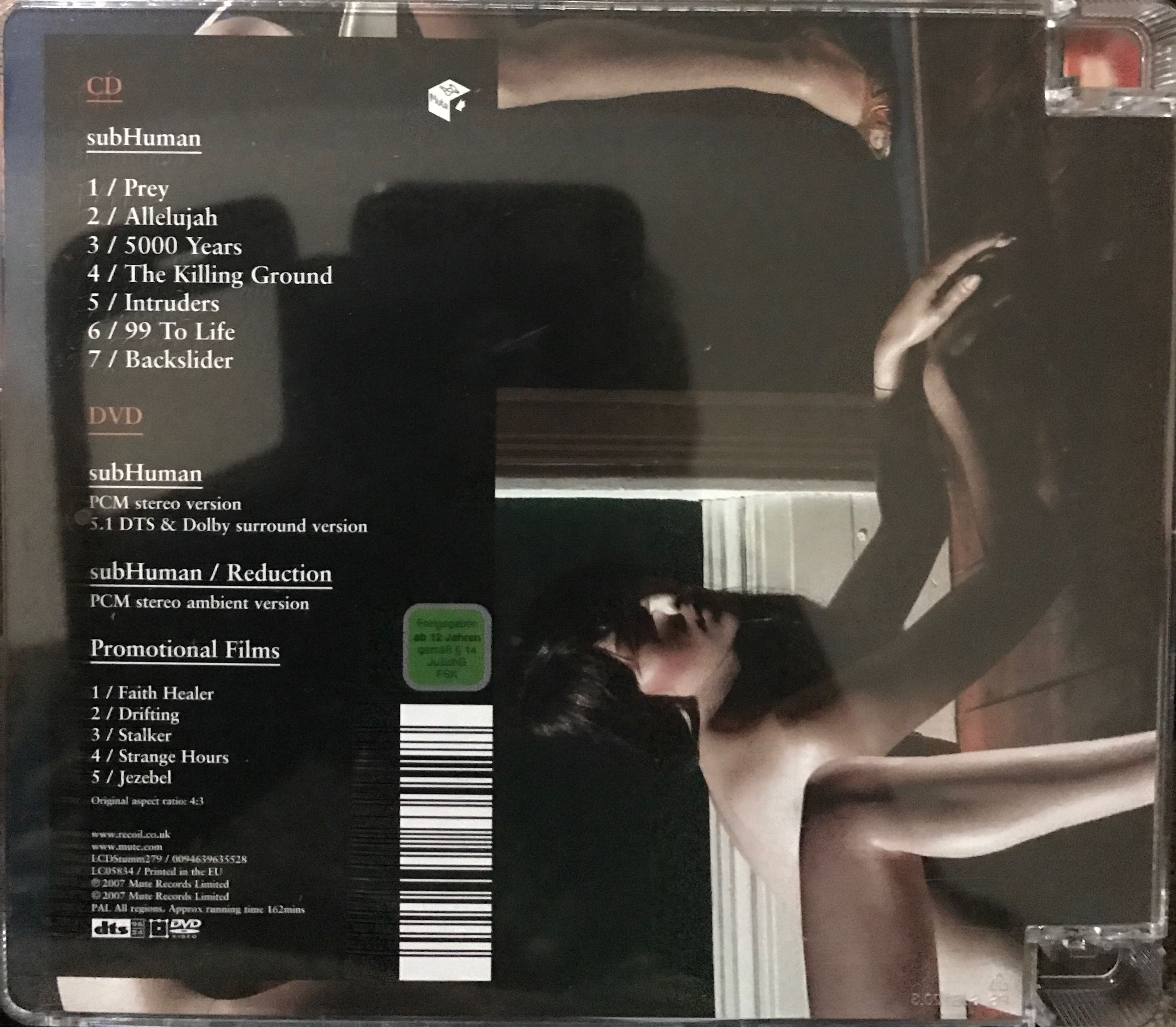 subHuman - Recoil (CD/DVD) music collectible [Barcode 094639635528] - Main Image 2