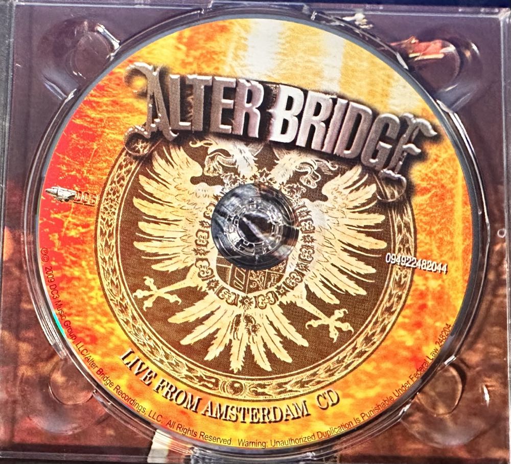Live From Amsterdam - Alter Bridge (CD/DVD) music collectible [Barcode 884860021173] - Main Image 3