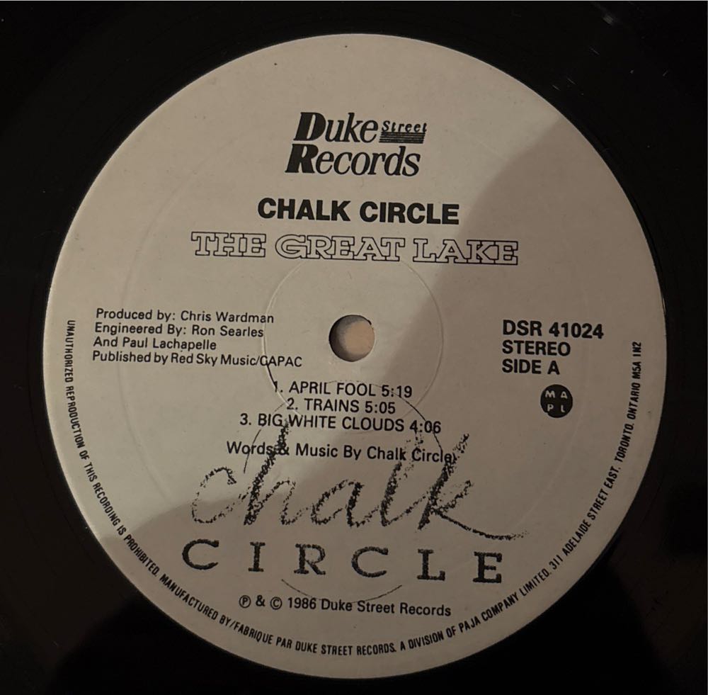 The Great Lake - Chalk Circle (12”) music collectible - Main Image 3