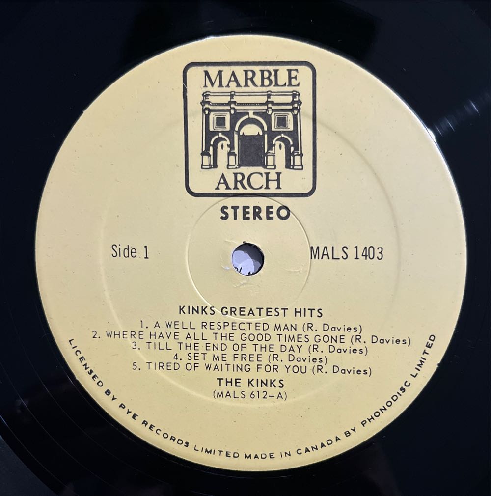 Kinks: Greatest Hits - Kinks, The (12”) music collectible - Main Image 3