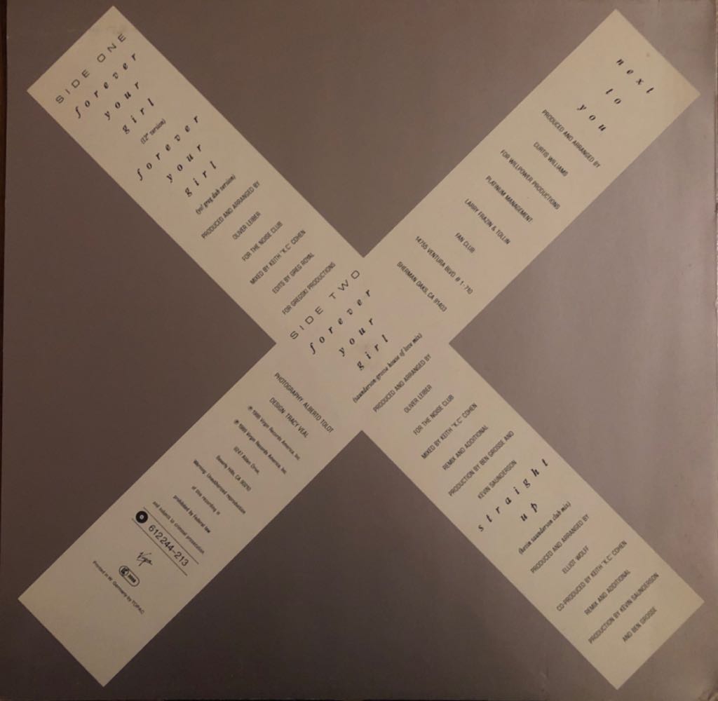 Forever Your Girl - Paula Abdul (12”) music collectible [Barcode 075679656506] - Main Image 2