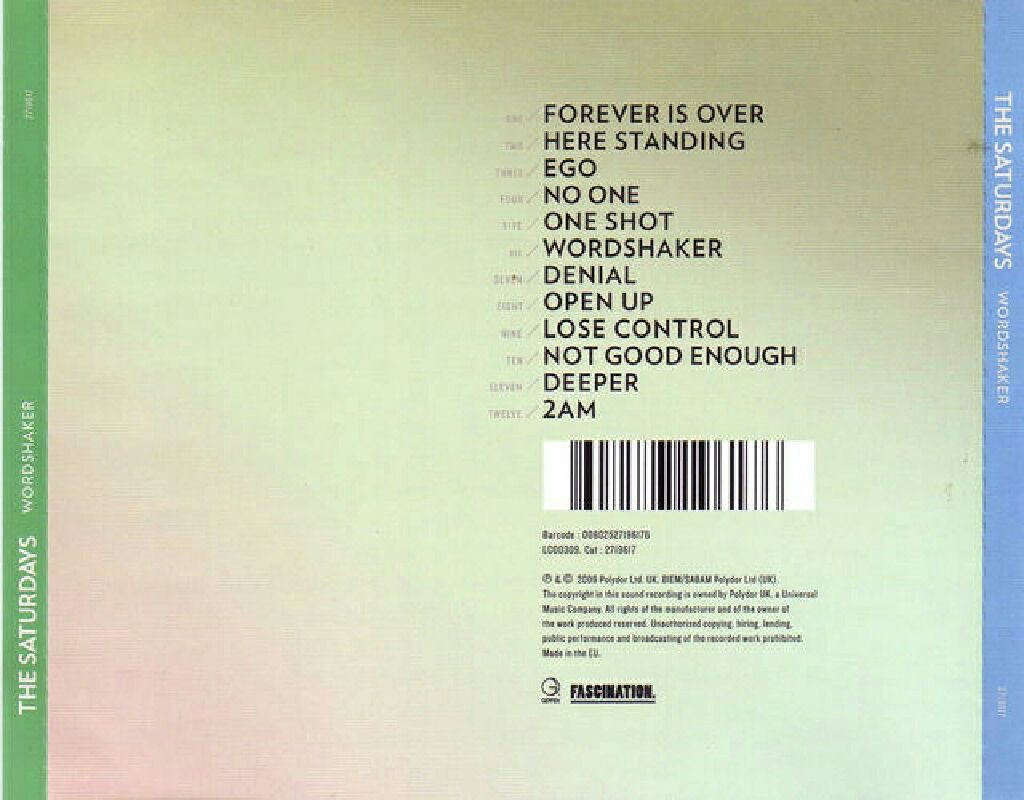 Wordshaker - The Saturdays music collectible [Barcode 60251961] - Main Image 2