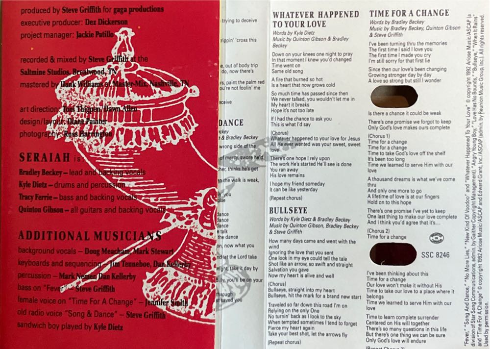 Seraiah - Seraiah (Cassette) music collectible [Barcode 054438824646] - Main Image 2