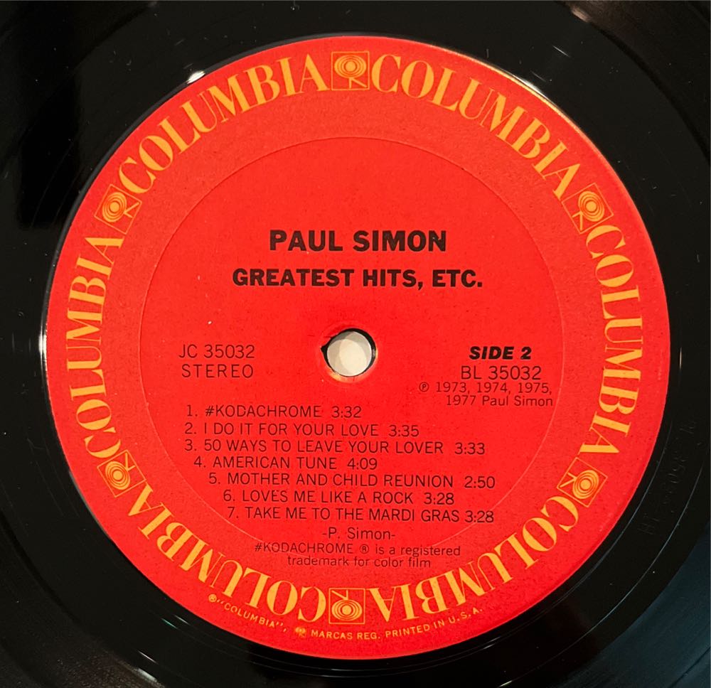 Greatest Hits, Etc. - Simon, Paul (12”) music collectible - Main Image 4