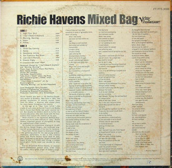 Mixed Bag - Havens, Richie (12” - 38) music collectible - Main Image 2