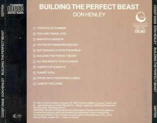 Building the Perfect Beast - Henley, Don (CD) music collectible [Barcode 075992402620] - Main Image 2