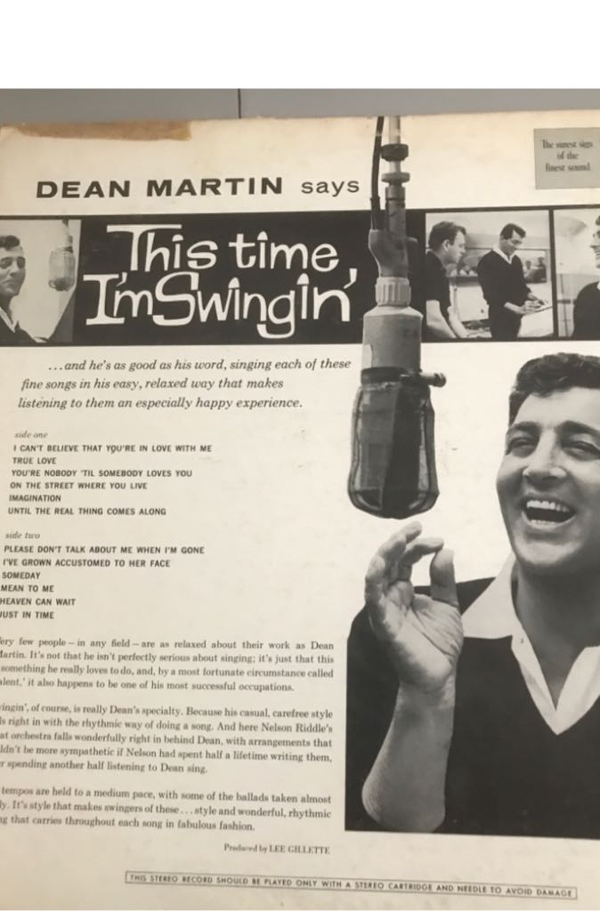 Dean Martin - This Time Im Swingin / Pretty Baby - Martin, Dean (CD - 62:05) music collectible [Barcode 724385454622] - Main Image 2