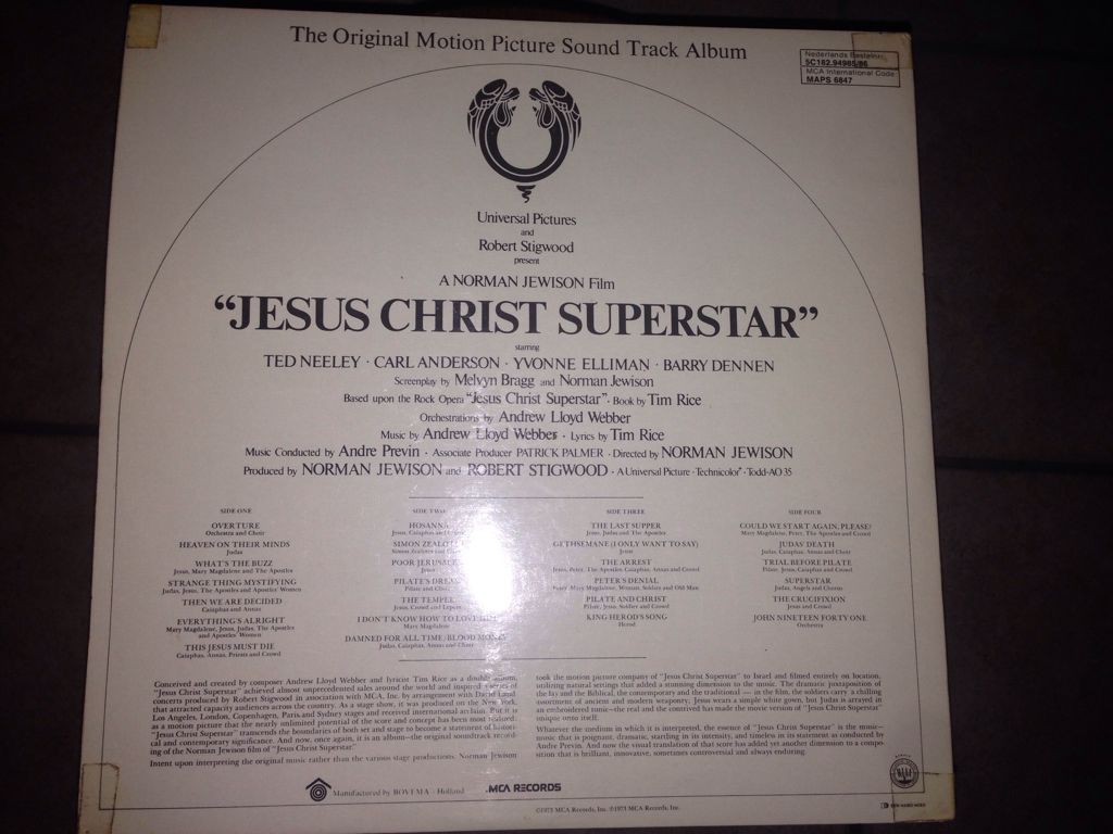 Jesus Christ Superstar - Jesus Christ Superstar (12” - 88) music collectible - Main Image 2