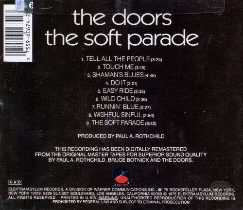 The Soft Parade - The Doors (12”) music collectible [Barcode 081227986490] - Main Image 3