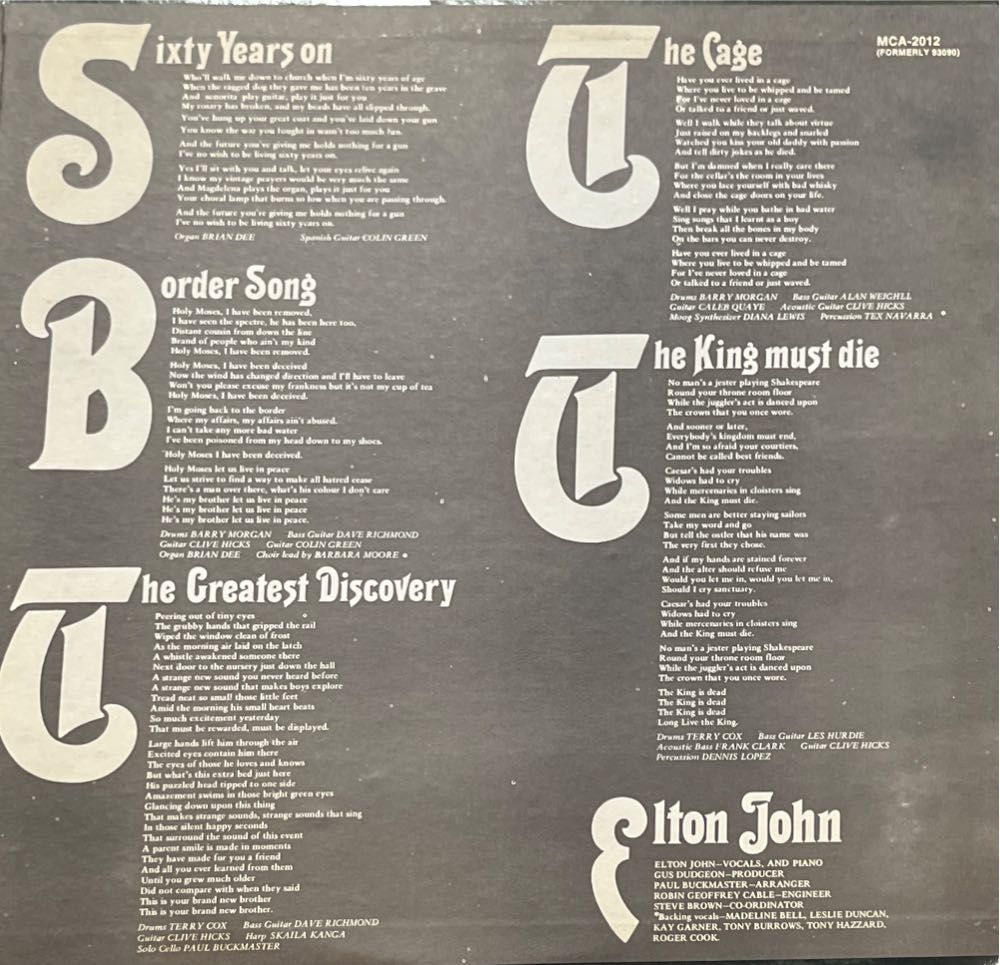 Elton John - Elton John (12” - 51) music collectible - Main Image 4