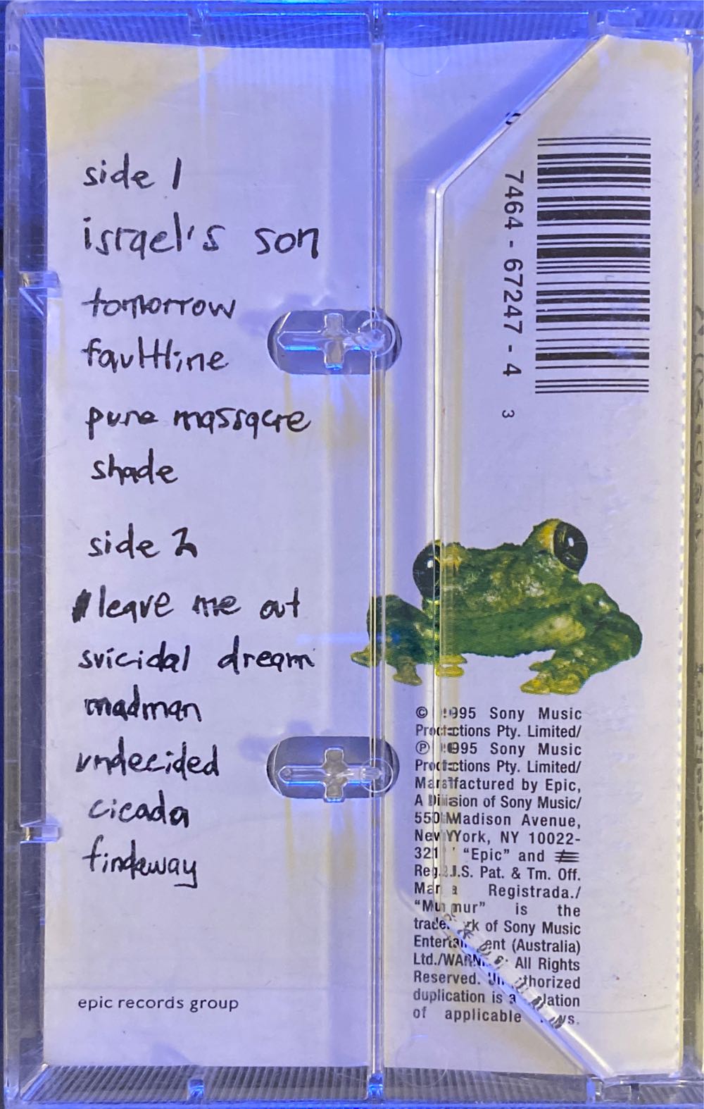 Frogstomp - Silverchair (Cassette) music collectible [Barcode 074646724743] - Main Image 2
