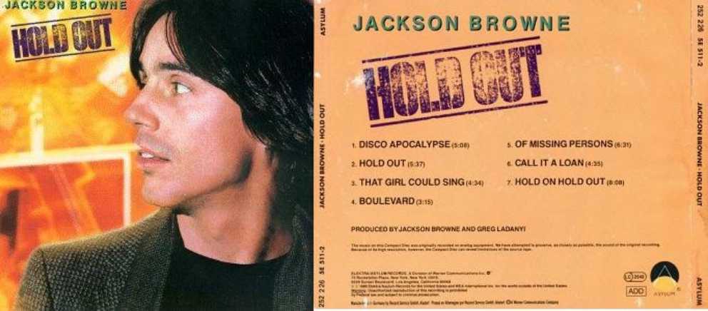 Hold Out - Browne, Jackson (12”) music collectible - Main Image 3