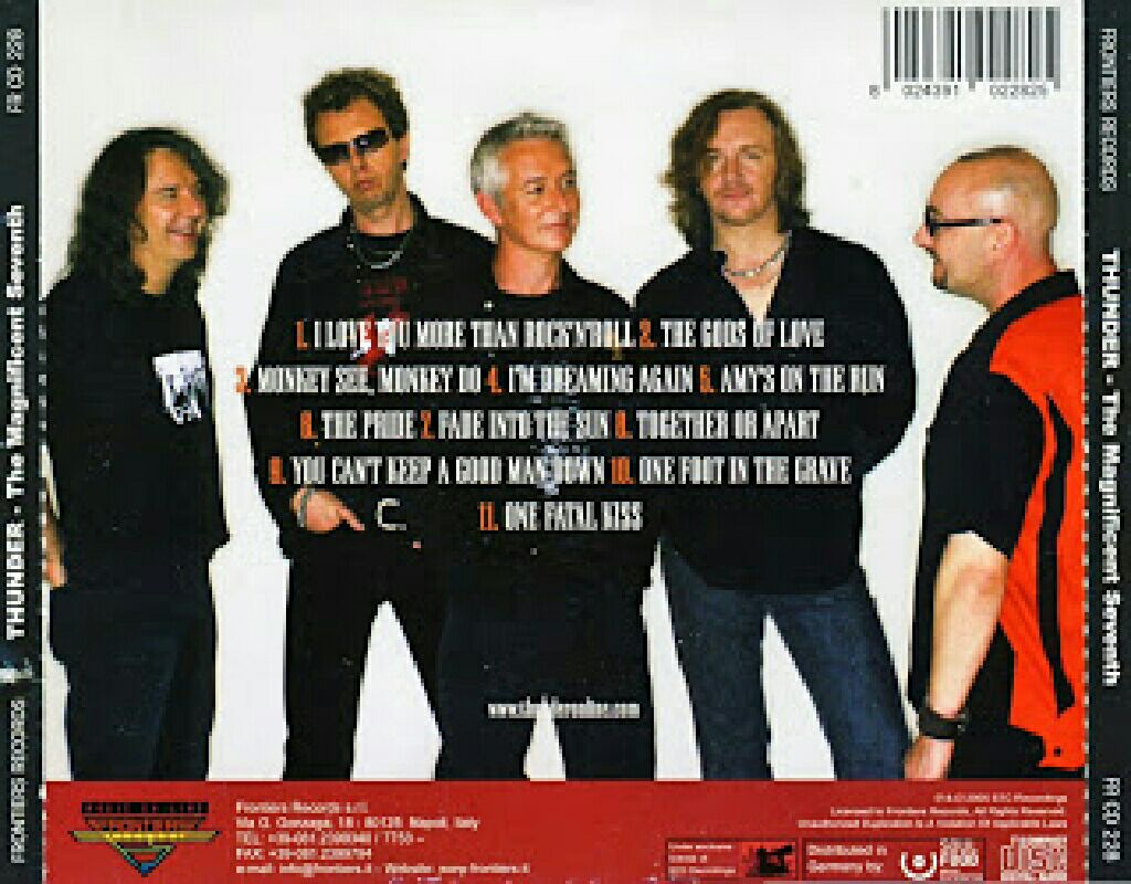 The Magnificent Seventh - Thunder (CD-R) music collectible [Barcode 5055131000097] - Main Image 2