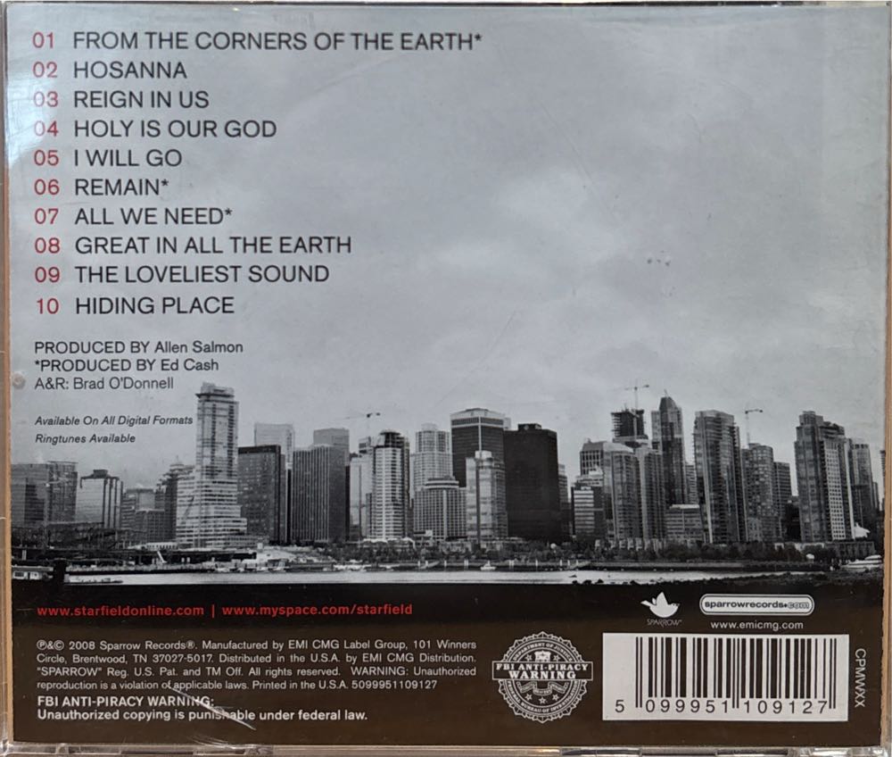 I Will Go - Starfield (CD) music collectible [Barcode 5099951109127] - Main Image 3