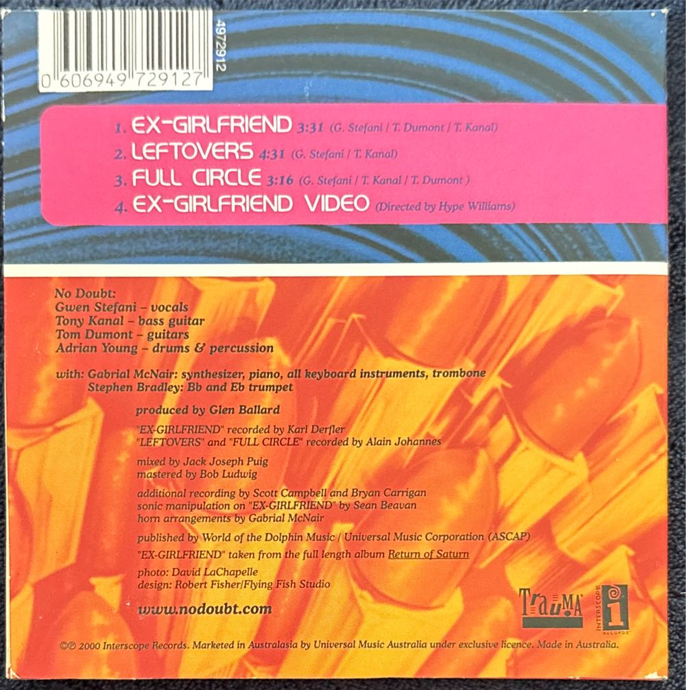 Ex-girlfriend 3 - No Doubt (CD) music collectible [Barcode 606949729127] - Main Image 2