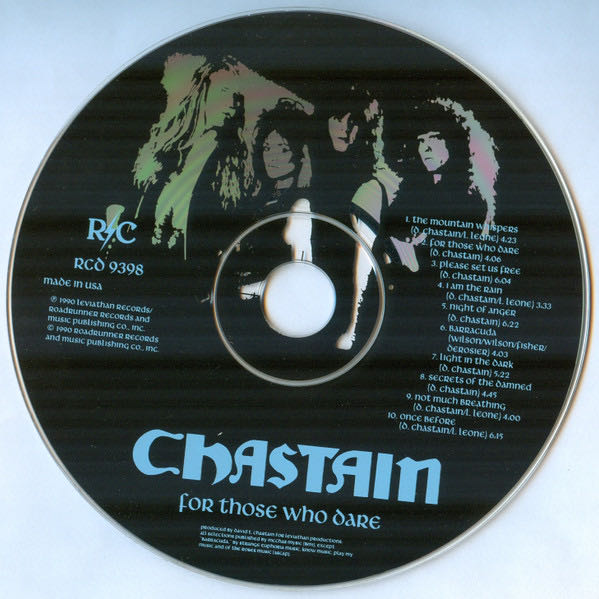 For Those Who Dare - Chastain (CD - 49:06) music collectible [Barcode 016861939823] - Main Image 3