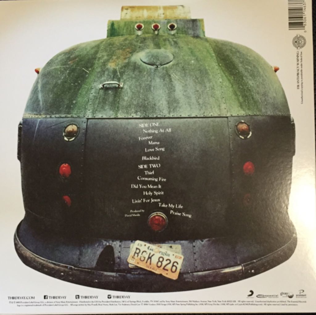 Third Day - Third Day (12”) music collectible [Barcode 083061146375] - Main Image 2