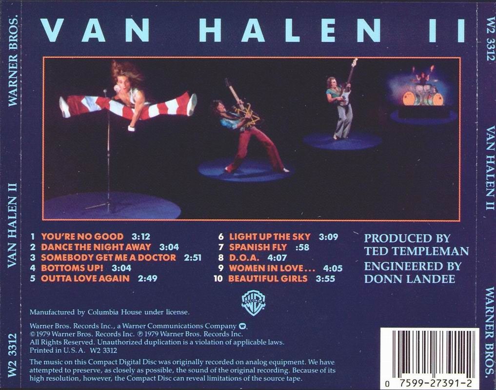 Van Halen II - Van Halen (12” - 32:00) music collectible [Barcode 081227976484] - Main Image 2