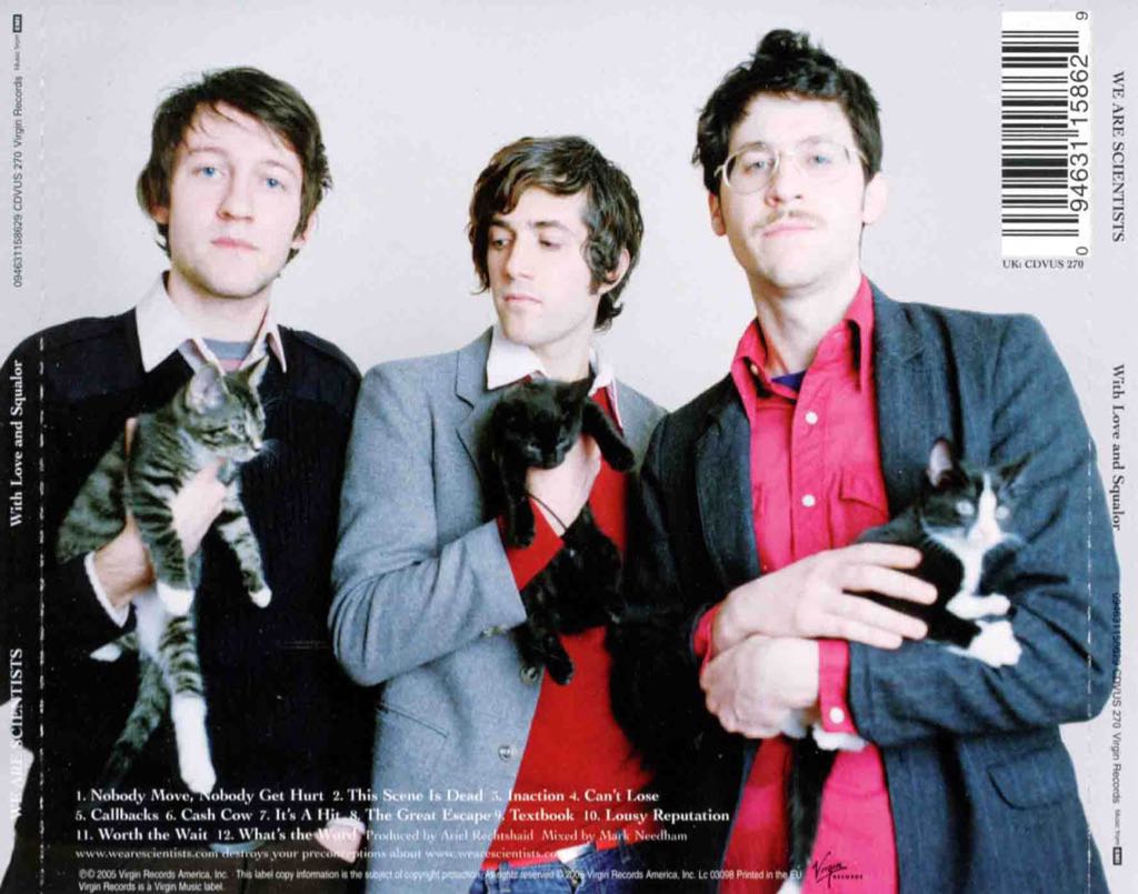 With Love and Sqaulor - We Are Scientists (CD) music collectible [Barcode 094635121827] - Main Image 2
