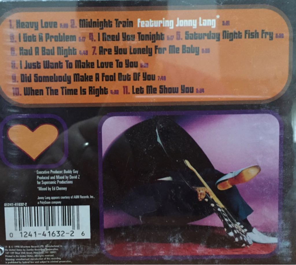 1998 Heavy Love - Buddy Guy (CD) music collectible [Barcode 012414163226] - Main Image 2