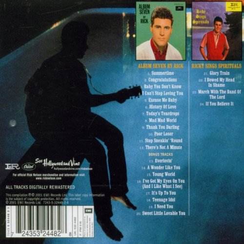 Album Seven By Rick - Ricky Nelson (CD) music collectible [Barcode 724353244828] - Main Image 2