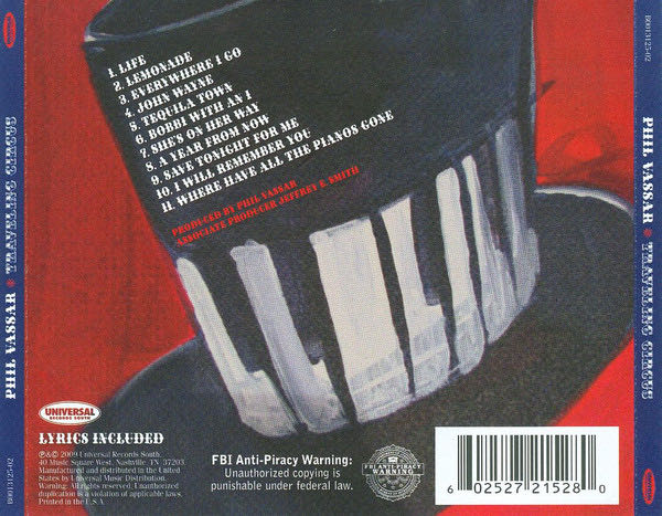 Traveling Circus (WMA) - Vassar, Phil (WMA) music collectible [Barcode 602527215280] - Main Image 2