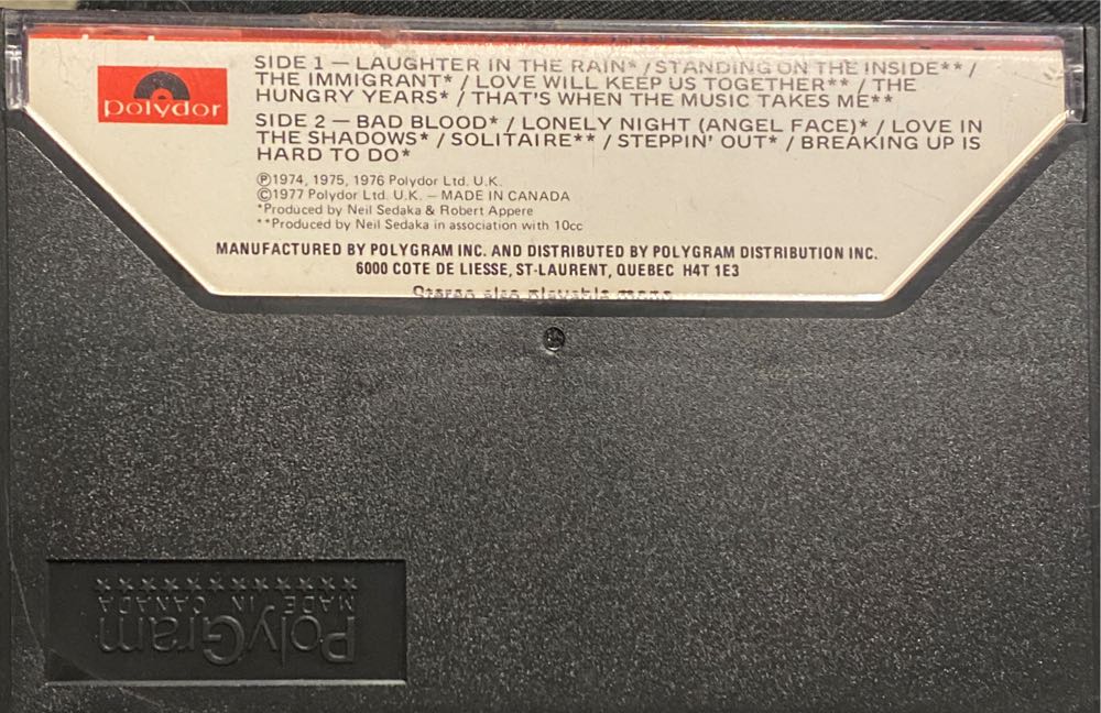 Neil Sedaka’s Greatest Hits - Sedaka, Neil (CD) music collectible [Barcode 035628917126] - Main Image 2