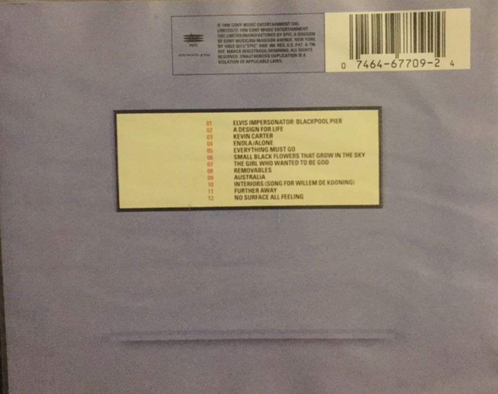Everything Must Go - 100 - Manic Street Preachers (CD - 45:24) music collectible [Barcode 074646770924] - Main Image 2