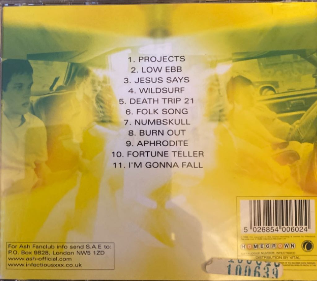 Nu-Clear Sounds - Ash (CD) music collectible [Barcode 5026854006024] - Main Image 2