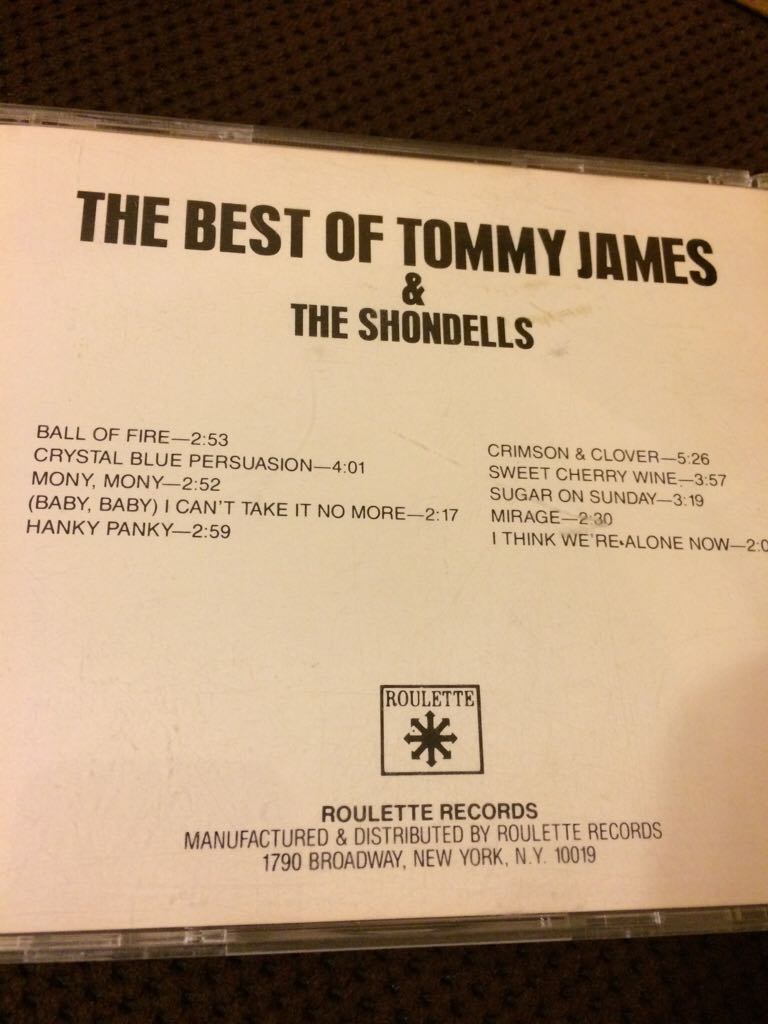 The Best Of Tommy James And The Shondells - Tommy James and The Shondells (CD) music collectible [Barcode 024266126823] - Main Image 2