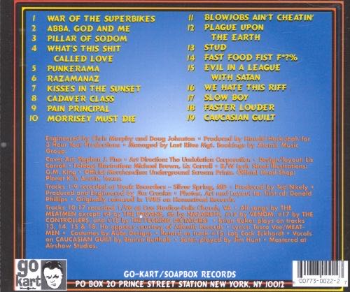 War of the Superbikes Vol. 2 - Meatmen, The (CD) music collectible [Barcode 600773002227] - Main Image 2