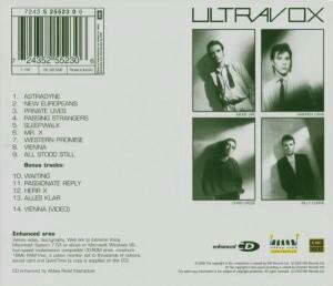 Vienna + 4 Bonus Tracks - Ultravox (CD) music collectible [Barcode 724352552306] - Main Image 2