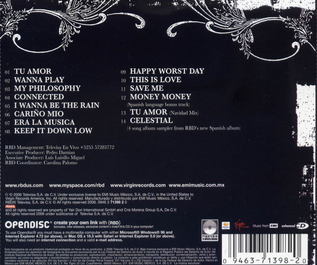 Rebels - RBD (CD/DVD) music collectible [Barcode 094638267928] - Main Image 2