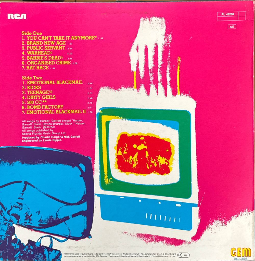 Brand New Age - UK Subs (12”) music collectible [Barcode 5021630122820] - Main Image 2