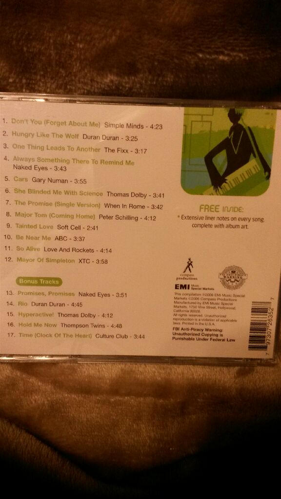 80s New Wave: Party Mix - Various Artists (CD) music collectible [Barcode 797307263527] - Main Image 2