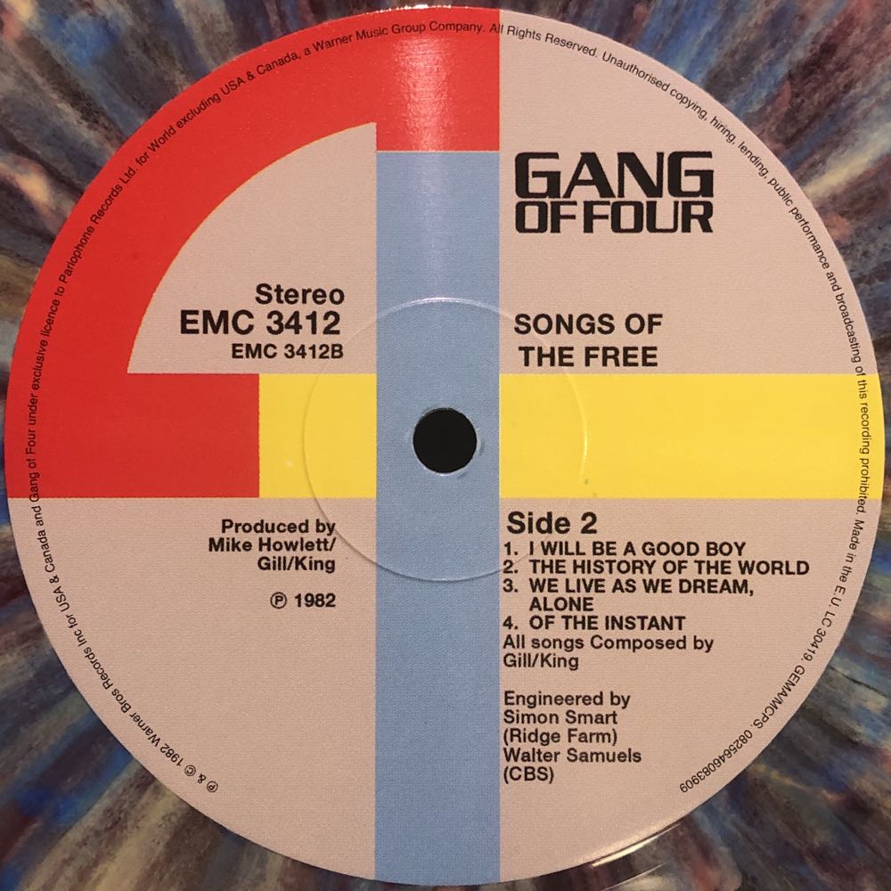 Songs Of The Free - Gang Of Four (12” - 40) music collectible [Barcode 825646083909] - Main Image 4