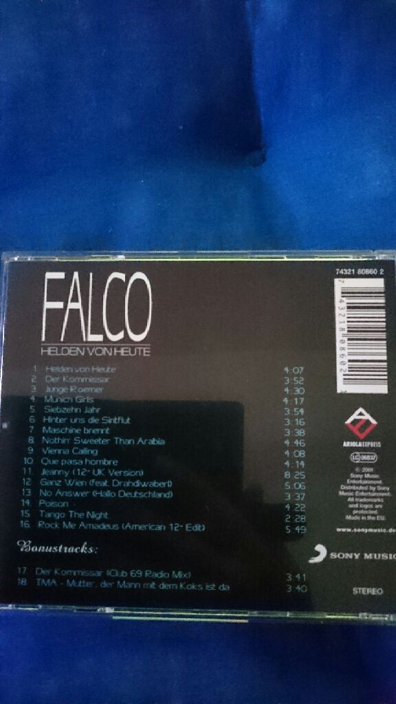 Helden Von Heute - Falco (CD-R - 7830) music collectible [Barcode 743218086021] - Main Image 2