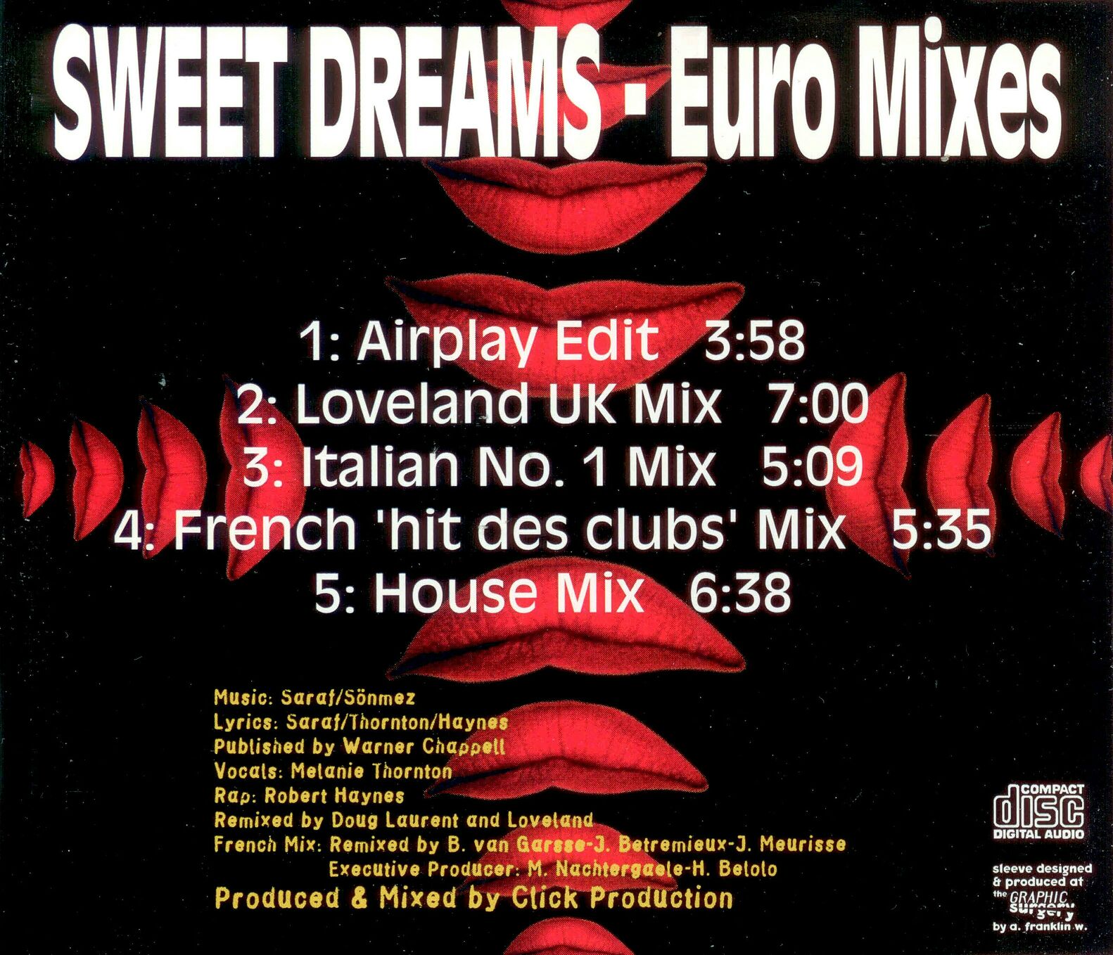 Sweet Dreams - La Bouche (CD) music collectible [Barcode 743212272420] - Main Image 2