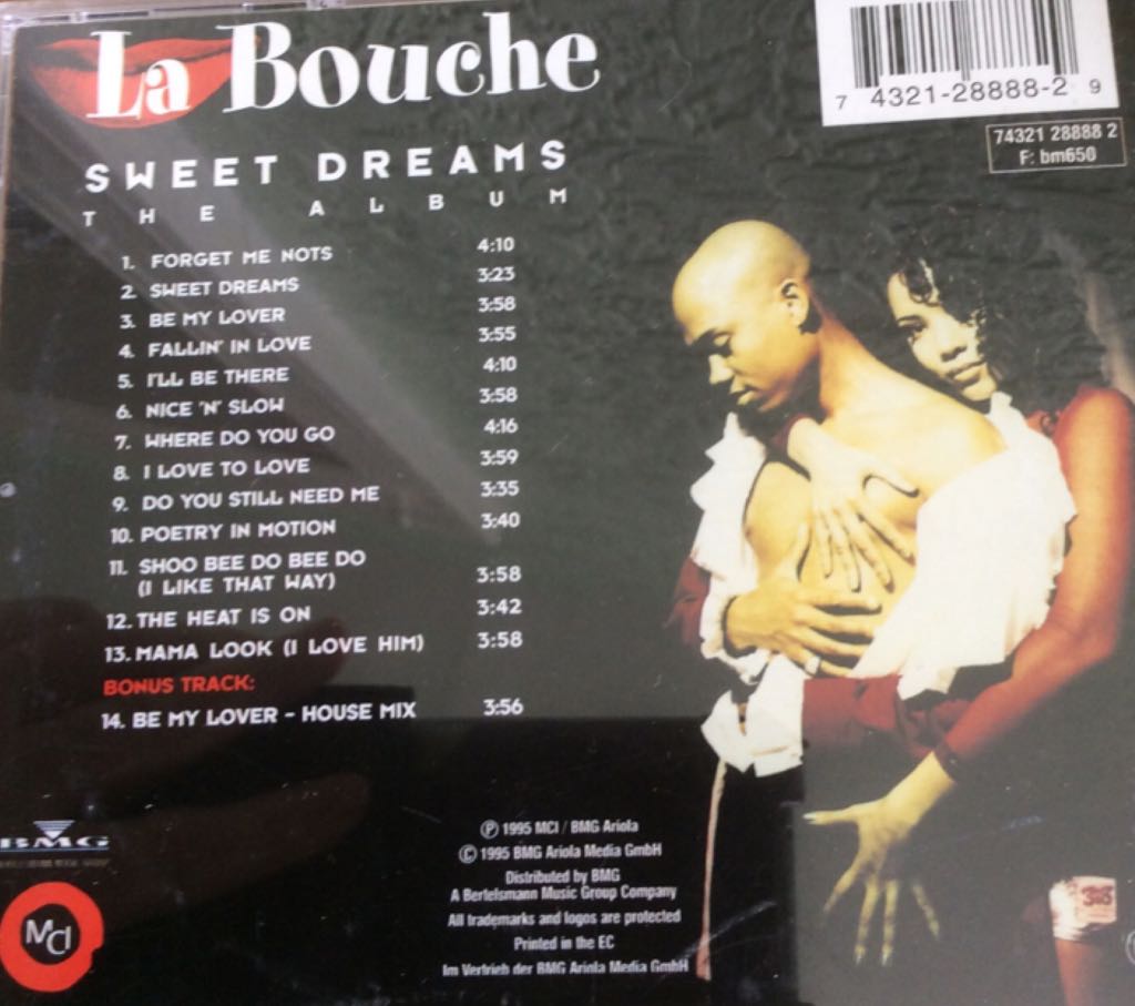 Sweet Dreams - La Bouche (CD - 55) music collectible [Barcode 743212888829] - Main Image 2