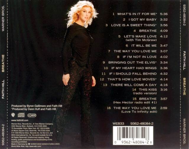 Breathe - Faith Hill (CD - 52) music collectible - Main Image 2