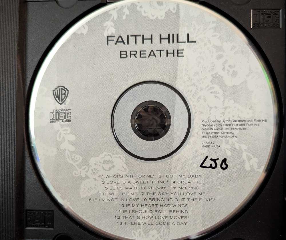 Breathe - Faith Hill (CD - 52) music collectible - Main Image 3