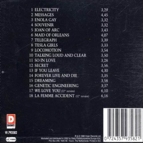 OMD - The Best Of OMD - Orchestral Manoeuvres In The Dark (CD - 74) music collectible [Barcode 5012981245429] - Main Image 2