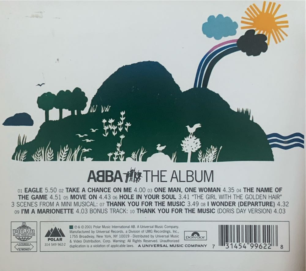 Album, The - ABBA (CD) music collectible [Barcode 731454996228] - Main Image 4