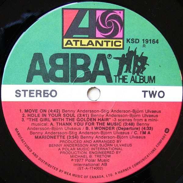 ABBA - The Album - ABBA (12”) music collectible [Barcode 731454997010] - Main Image 3